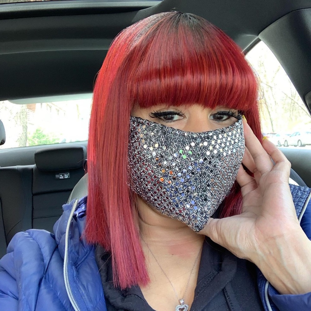 COPY - Beautiful Sequin Face Masks in Sexy Silver…